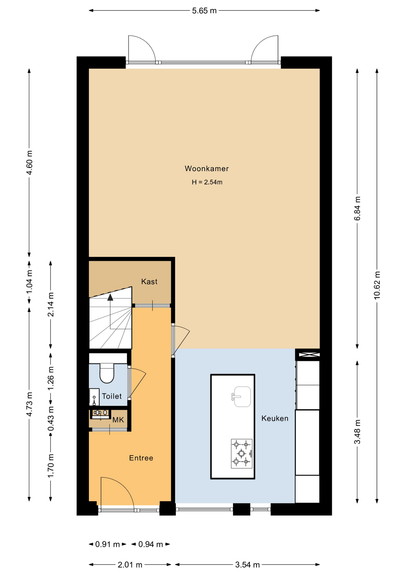 Assumburg 64 - 8226 RB - lelystad-plattegrond-1